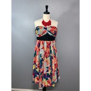 The Limited | Strapless Watercolor A Line Dress 10
